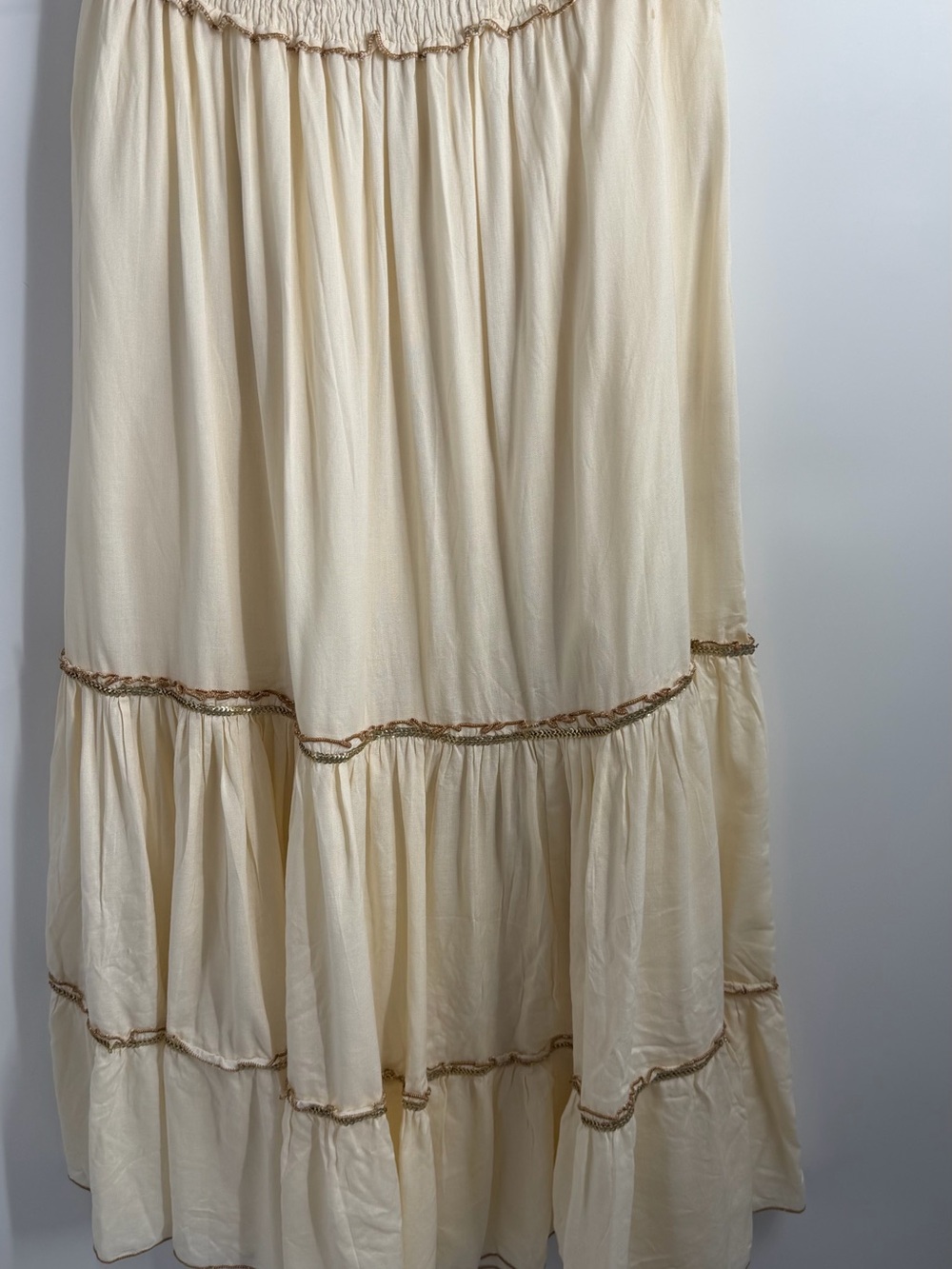 Zara Cream Boho Celestial Maxi Skirt - Picture 9 of 16